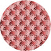 Square Machine Washable Transitional Pastel Pink Rug in a Living Room, wshpat3218rd