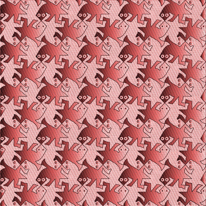 Round Patterned Pastel Pink Rug, pat3218rd