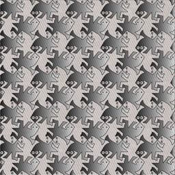 Square Patterned Gray Novelty Rug, pat3218