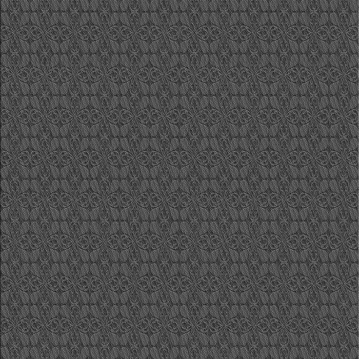 Patterned Silver Gray Novelty Rug, pat321