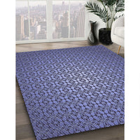 Patterned Sky Blue Rug, pat322blu