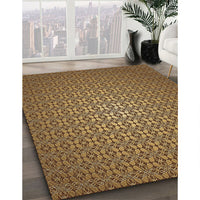Patterned Red Brown Rug, pat322brn