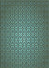 Patterned Army Green Rug, pat322lblu