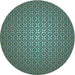 Square Patterned Army Green Rug, pat322lblu