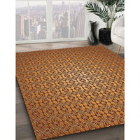 Patterned Orange Rug, pat322org