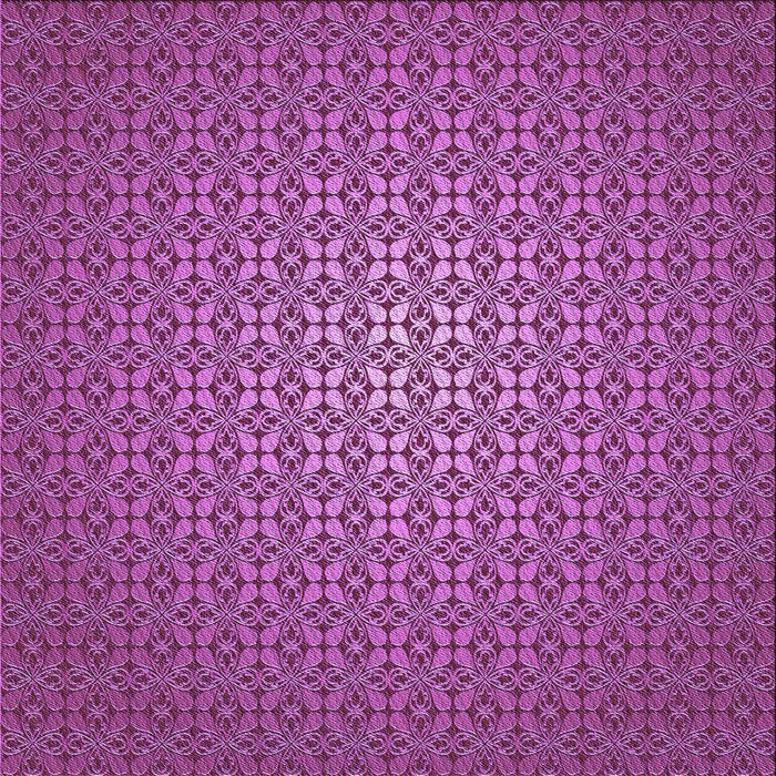 Round Patterned Medium Violet Red Pink Rug, pat322pur