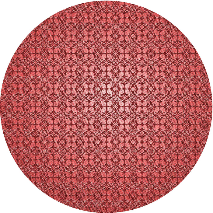 Square Patterned Red Rug, pat322rd