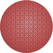 Square Patterned Red Rug, pat322rd