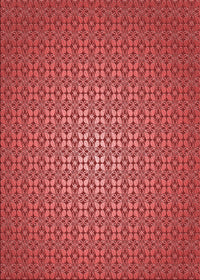 Machine Washable Transitional Red Rug, wshpat322rd