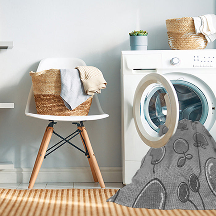 Machine Washable Transitional Cloud Gray Rug in a Washing Machine, wshpat3220gry