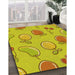 Machine Washable Transitional Yellow Rug in a Family Room, wshpat3220yw