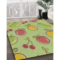 Patterned Green Novelty Rug, pat3220