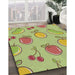 Machine Washable Transitional Green Rug in a Family Room, wshpat3220