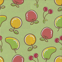 Square Patterned Green Novelty Rug, pat3220