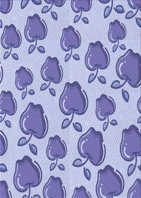 Machine Washable Transitional Periwinkle Purple Rug, wshpat3221blu