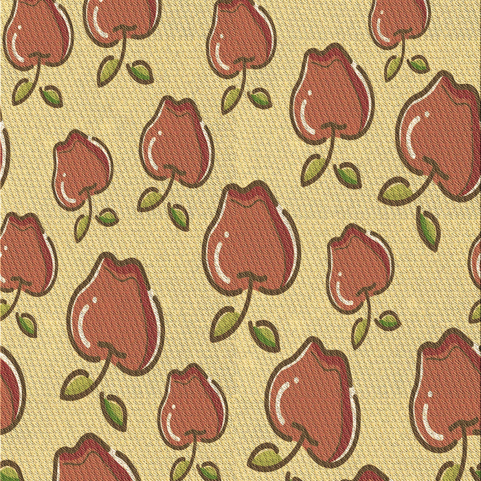 Machine Washable Transitional Red Rug, wshpat3221brn