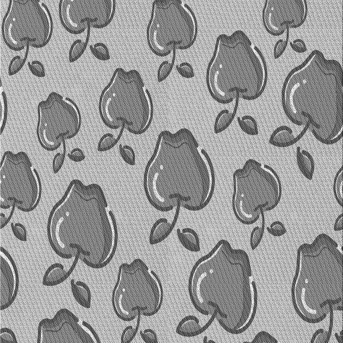 Machine Washable Transitional Silver Gray Rug, wshpat3221gry