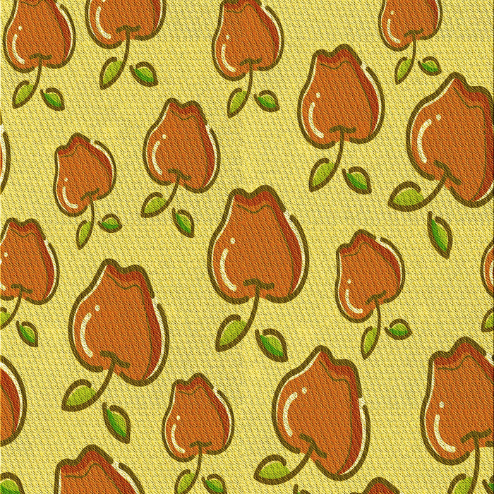 Patterned Yellow Rug, pat3221yw