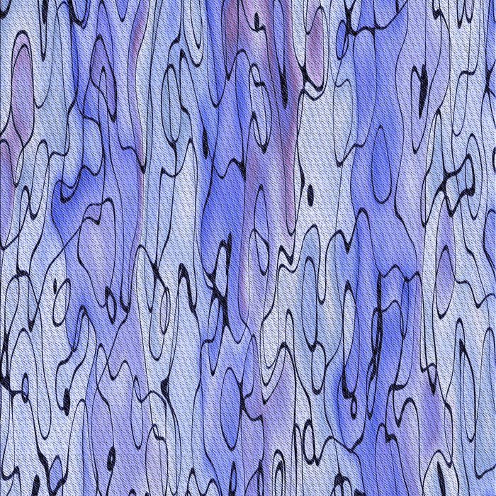 Patterned Jeans Blue Rug, pat3222blu