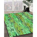 Machine Washable Transitional Emerald Green Rug in a Family Room, wshpat3222grn