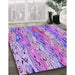 Machine Washable Transitional Dark Orchid Purple Rug in a Family Room, wshpat3222pur