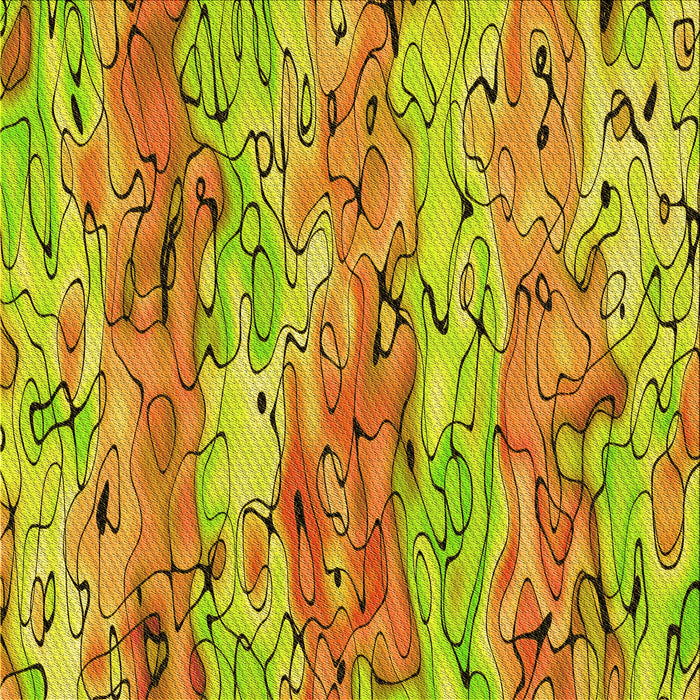 Round Patterned Dark Bisque Brown Rug, pat3222yw