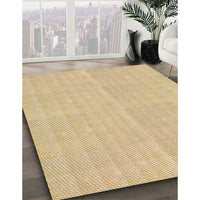 Patterned Metallic Gold Rug, pat3223brn