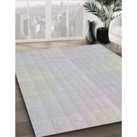 Patterned Platinum Gray Novelty Rug, pat3223