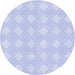 Square Machine Washable Transitional Lavender Blue Rug in a Living Room, wshpat3224blu