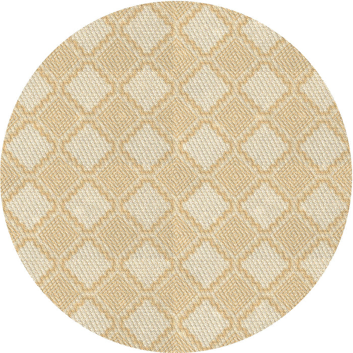 Square Patterned Golden Blonde Gold Rug, pat3224brn