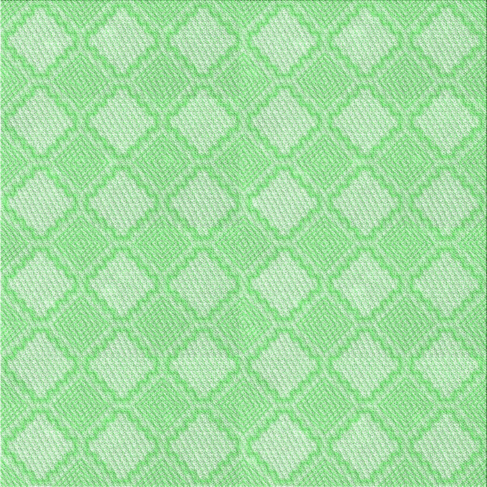 Round Machine Washable Transitional Green Rug, wshpat3224grn