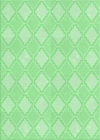 Machine Washable Transitional Green Rug, wshpat3224grn