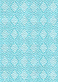 Machine Washable Transitional Diamond Blue Rug, wshpat3224lblu