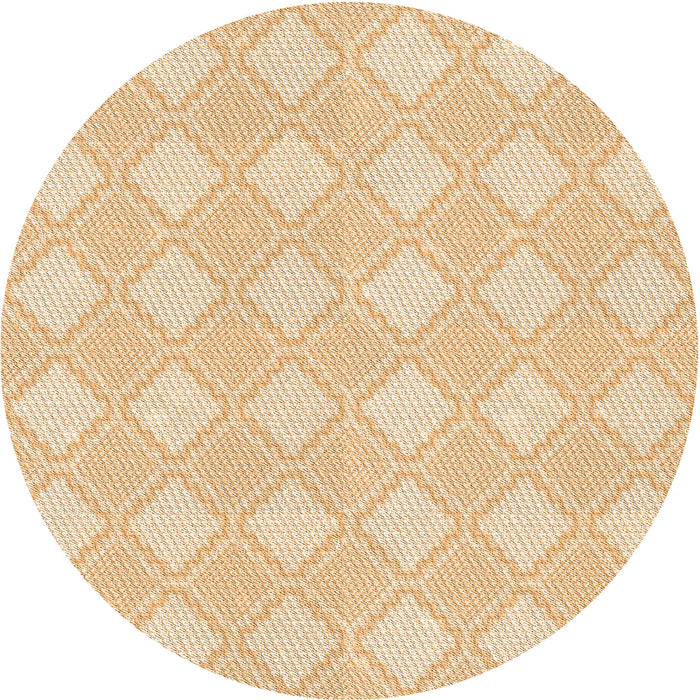 Square Patterned Golden Blonde Gold Rug, pat3224org