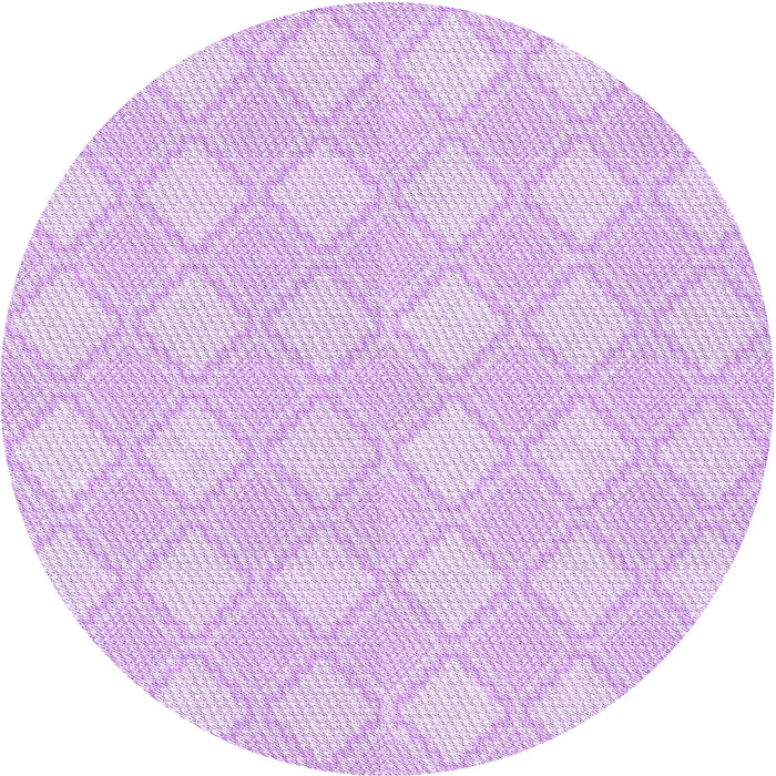 Square Patterned Violet Purple Rug, pat3224pur