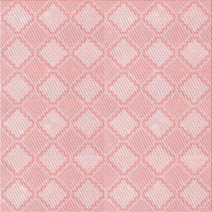 Round Machine Washable Transitional Pastel Red Pink Rug, wshpat3224rd