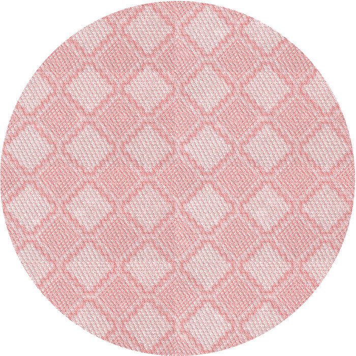 Square Patterned Pastel Red Pink Rug, pat3224rd