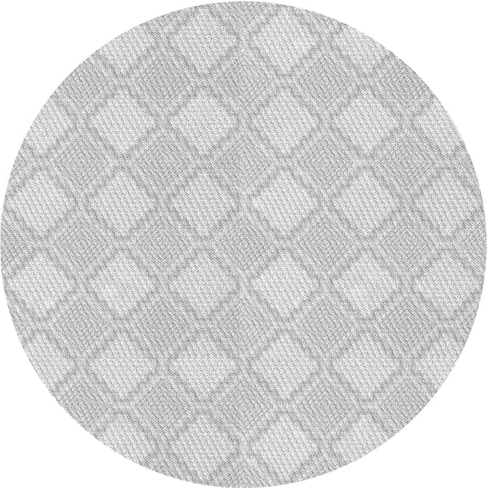 Sideview of Patterned Dark Gray Novelty Rug, pat3224