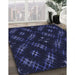 Machine Washable Transitional Deep Periwinkle Purple Rug in a Family Room, wshpat3225blu