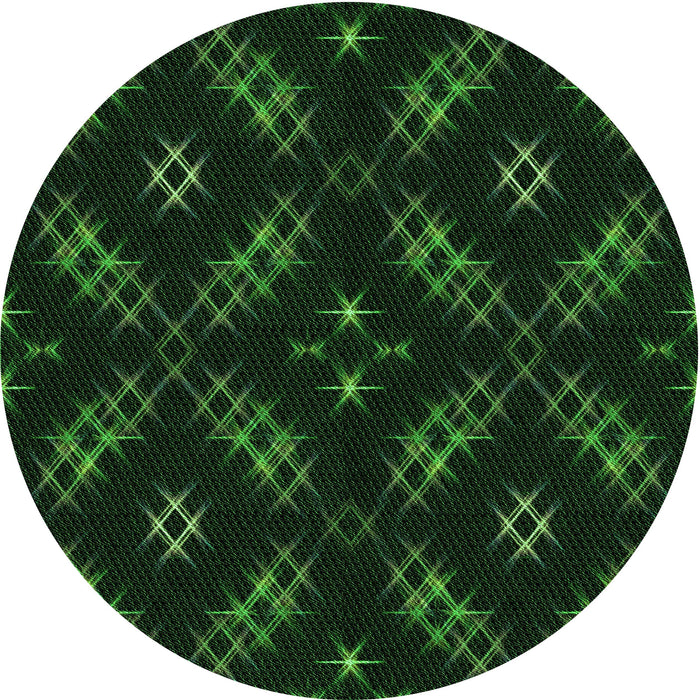 Square Machine Washable Transitional Green Rug in a Living Room, wshpat3225grn