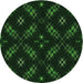 Square Patterned Green Rug, pat3225grn