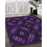 Patterned Deep Purple Rug, pat3225pur