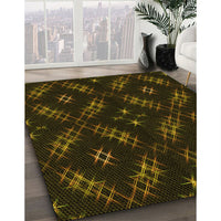 Patterned Black Rug, pat3225yw