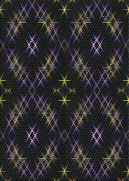 Patterned Black Novelty Rug, pat3225