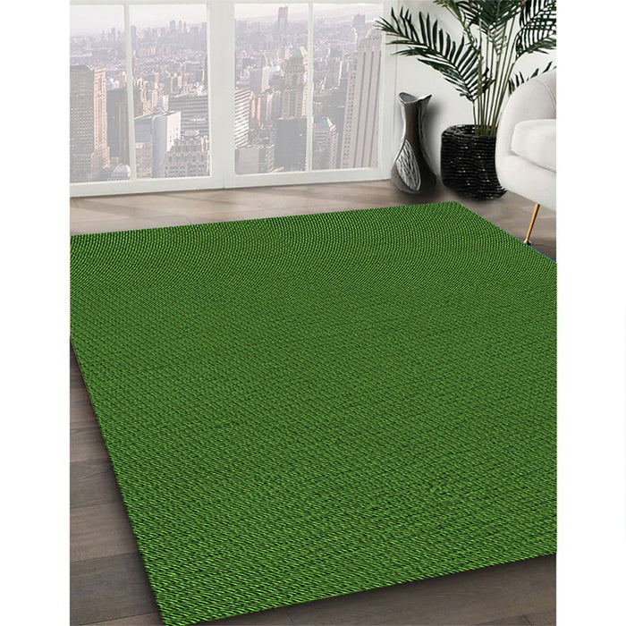 Machine Washable Transitional Deep Emerald Green Rug in a Family Room, wshpat3226grn
