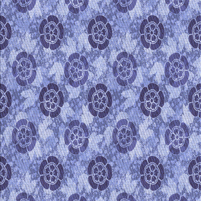 Machine Washable Transitional Sky Blue Rug, wshpat3227blu