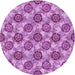 Square Machine Washable Transitional Violet Purple Rug in a Living Room, wshpat3227pur