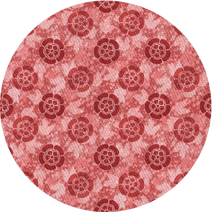 Square Machine Washable Transitional Red Rug in a Living Room, wshpat3227rd
