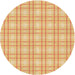 Square Patterned Orange Rug, pat3228org