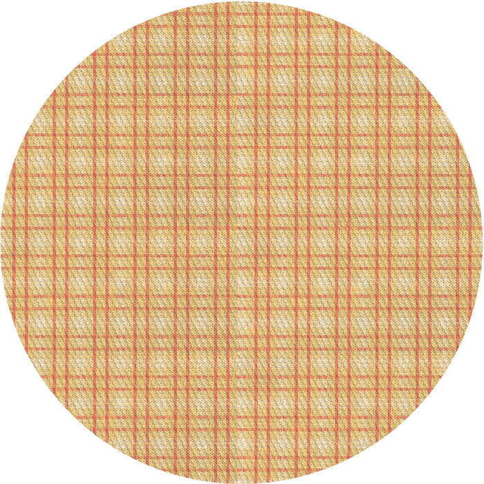 Square Patterned Orange Rug, pat3229org